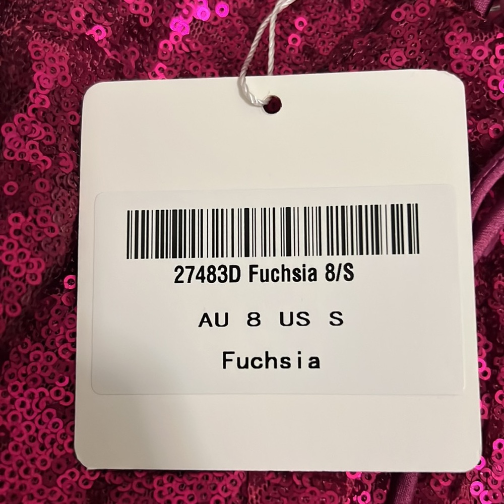 Size Small- Pink fuchsia sequin dress - Picture 6 of 6